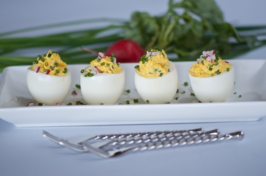 Deviled (but nice) eggs