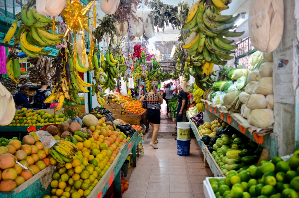 Produce section, Mercado 23, Cancun