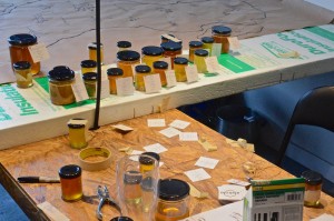 Alveole: sorting honey in jars