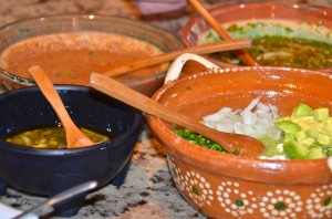 Salsa and guacamole