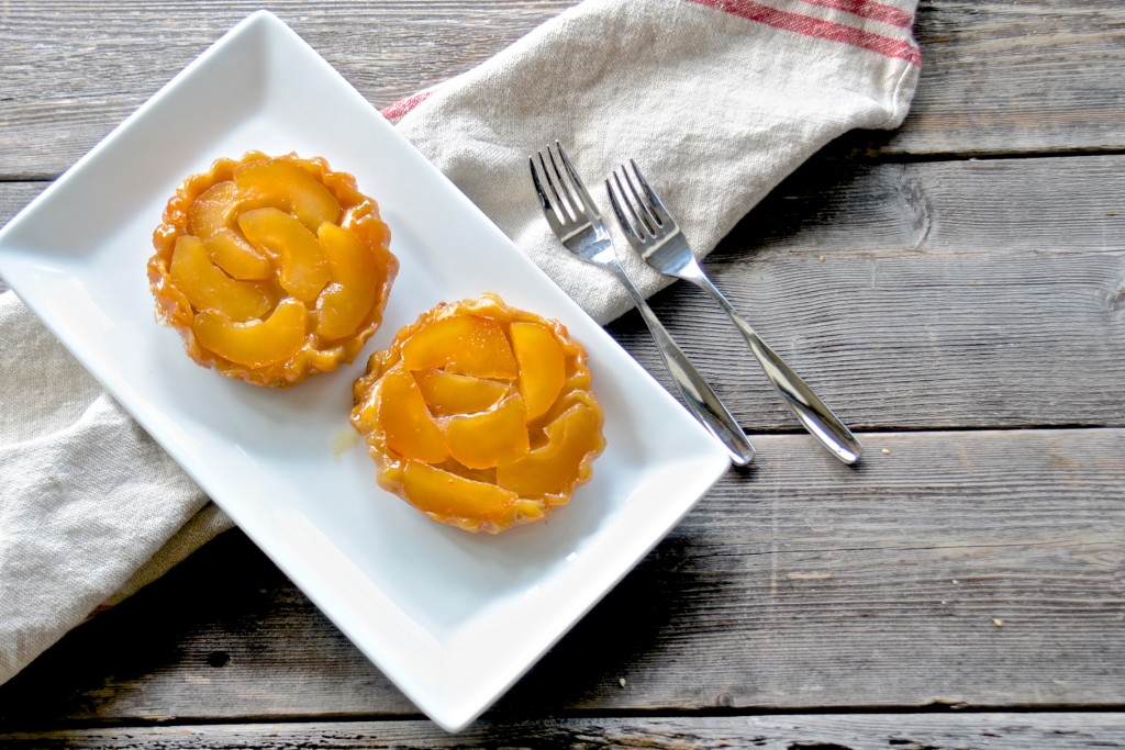 Tarte tatin: caramelized upside down apple tart