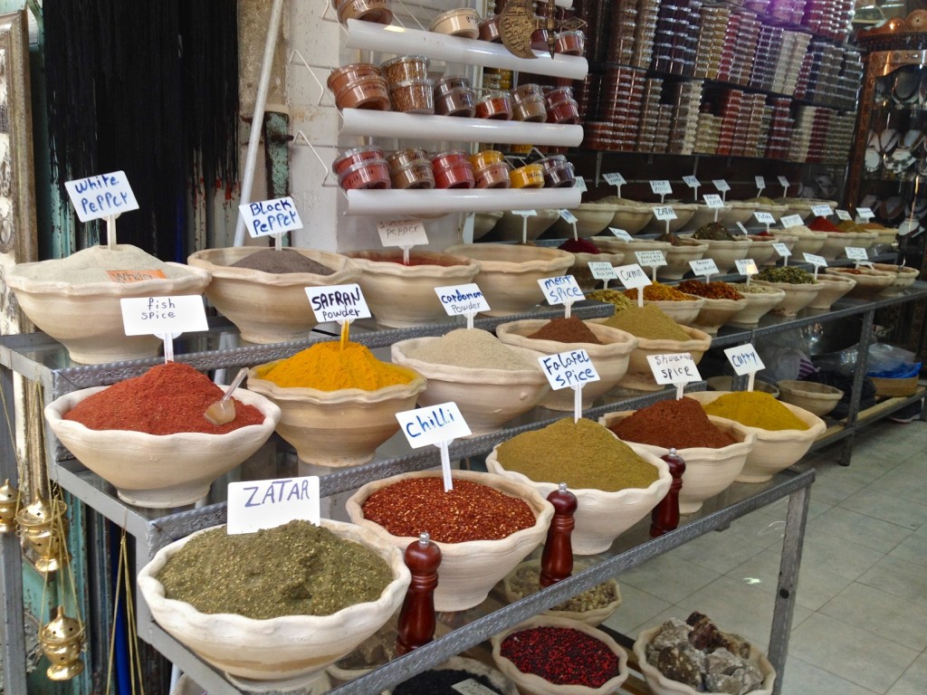 Spices in a middle east market.