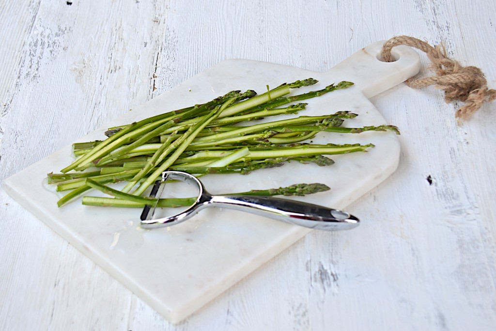 Shaved asparagus