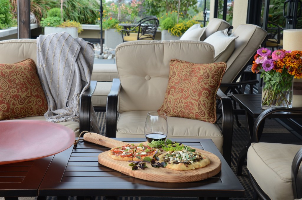 Pizza on the patio
