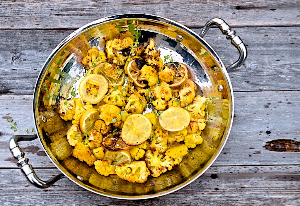 Lemon roasted cauliflower Olive Oil and Lemons Dina Honke