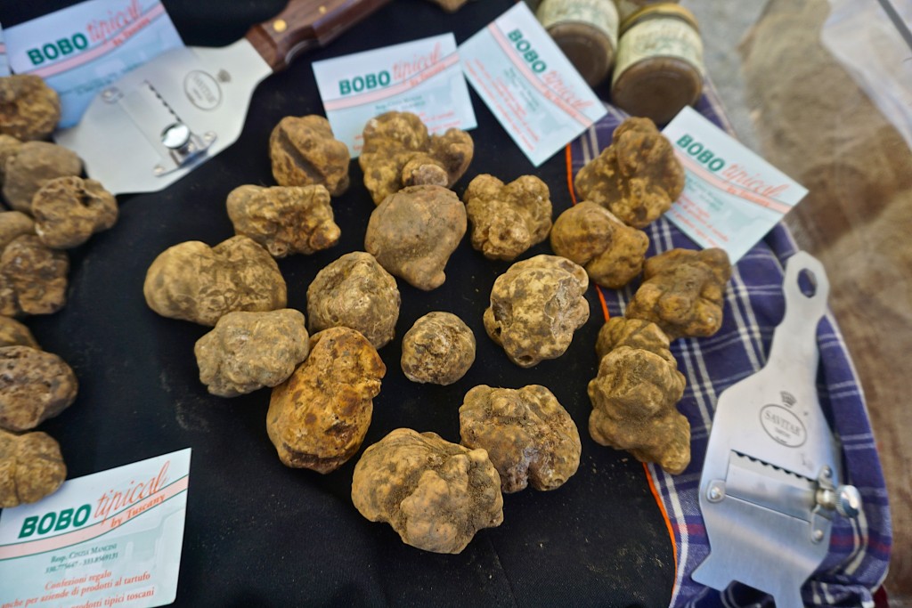 Truffles for sale at San Miniato Truffle Festival