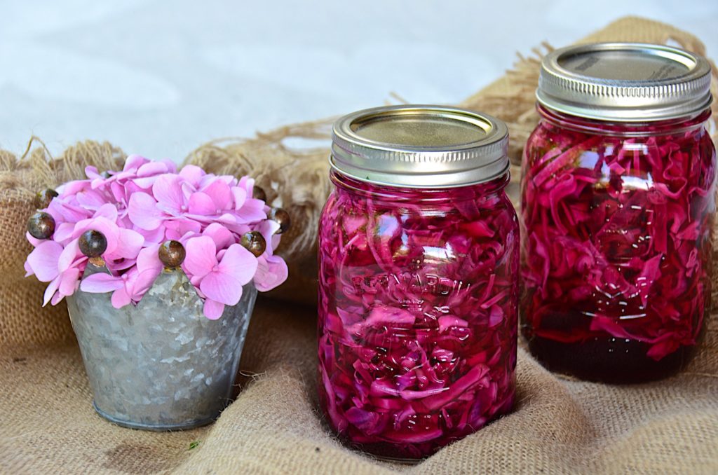 Pickled red cabbage