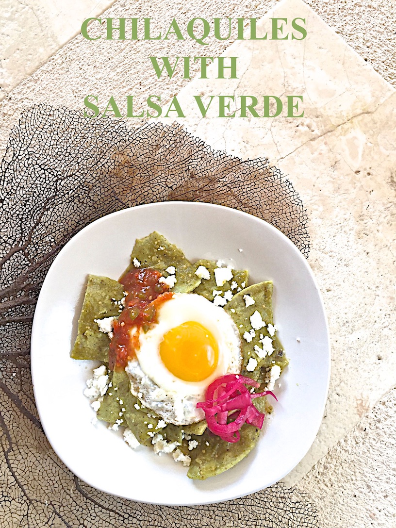Chilaquiles with salsa verde