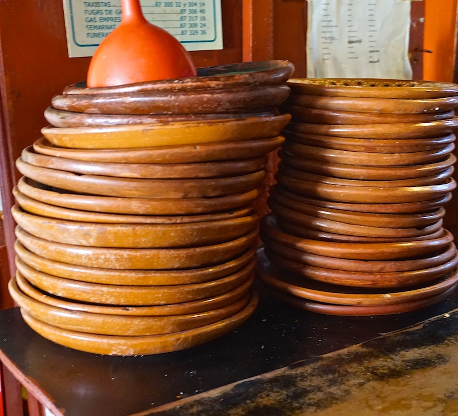 Mexican red clay plates