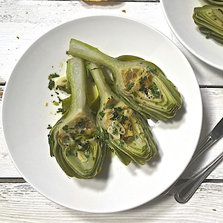 Back in my kitchen Artichokes with olive oil and lemon Olive Oil and