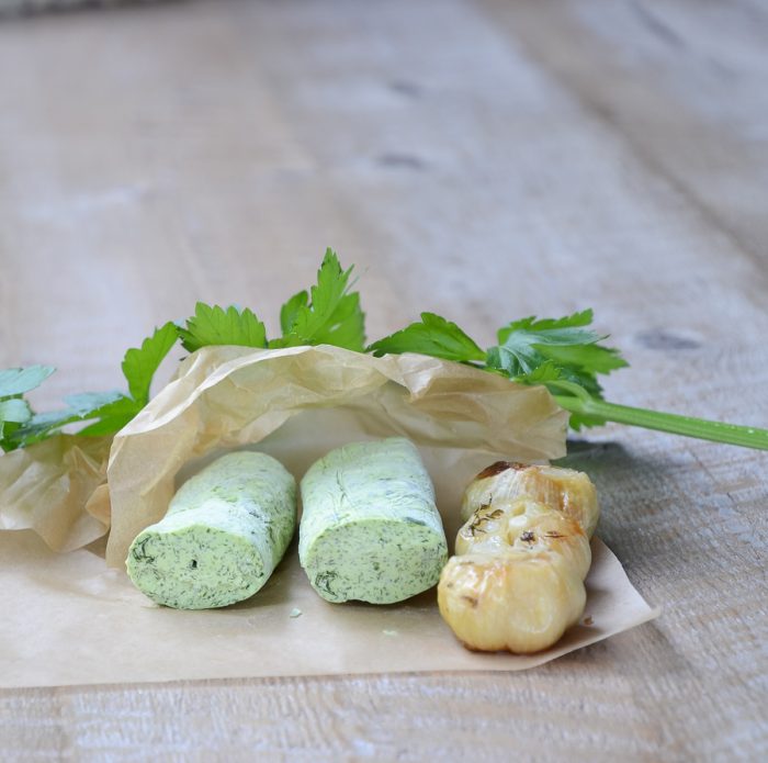 Roasted fresh garlic and garlic butter Olive Oil and Lemons Dina Honke