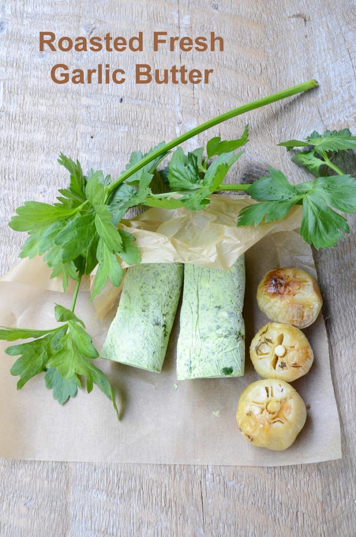 Roasted fresh garlic and garlic butter Olive Oil and Lemons Dina Honke